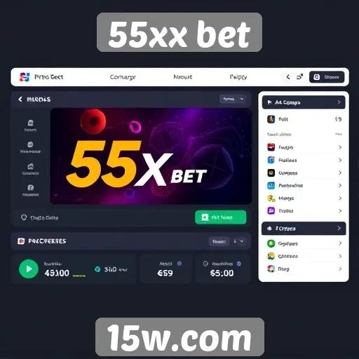 Interface do 55xx bet é intuitiva e fácil de navegar